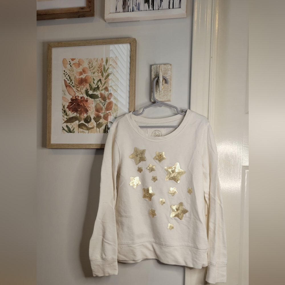 GIRLS TOP SWEATER LONG SLEEVE TSHIRT SIZE XS OR 5T